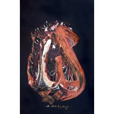 Abdul Rasheed, 20 x 30 Inch, Mixed Media On Paper, Calligraphy Painting, AC-AR-046